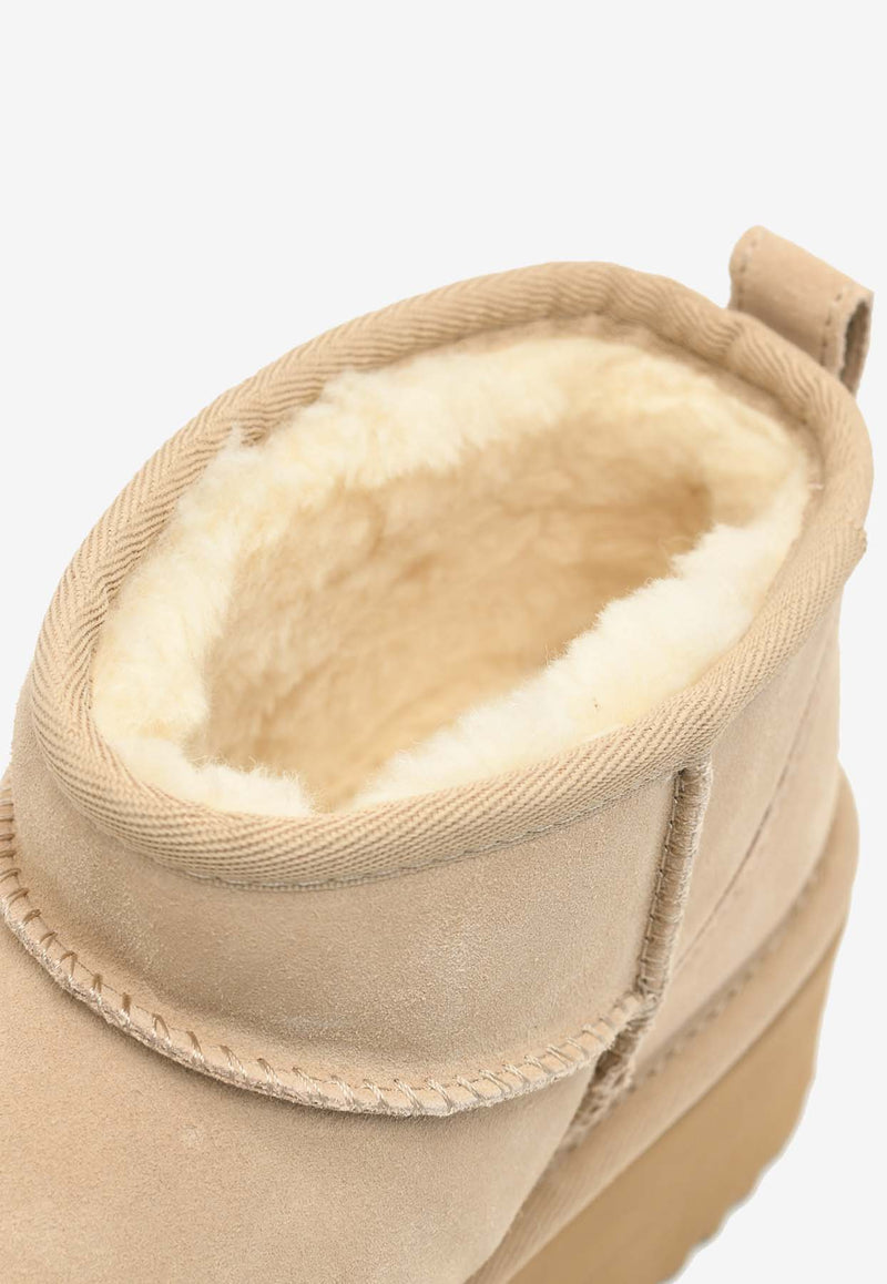 
UGG Classic Ultra Mini Suede Platform Boots Sand 1135092SUE/Q_UGG-SAN