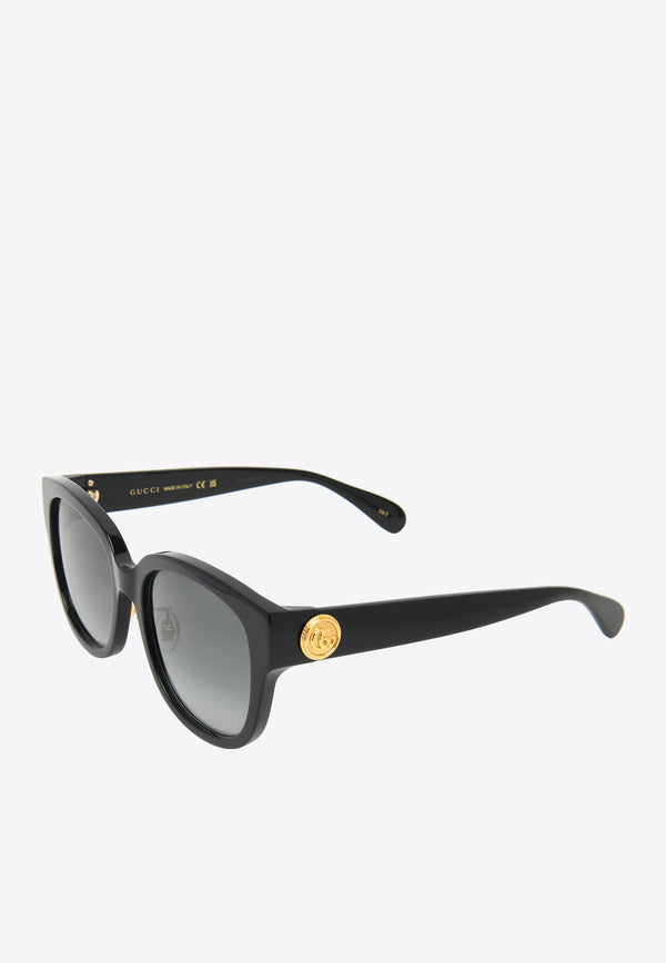 Gucci Round Acetate Sunglasses GG1409SKBLACK