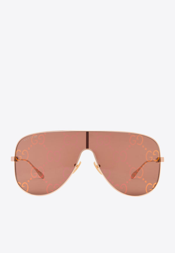 Gucci Shield Metal Sunglasses GG1436SGOLD