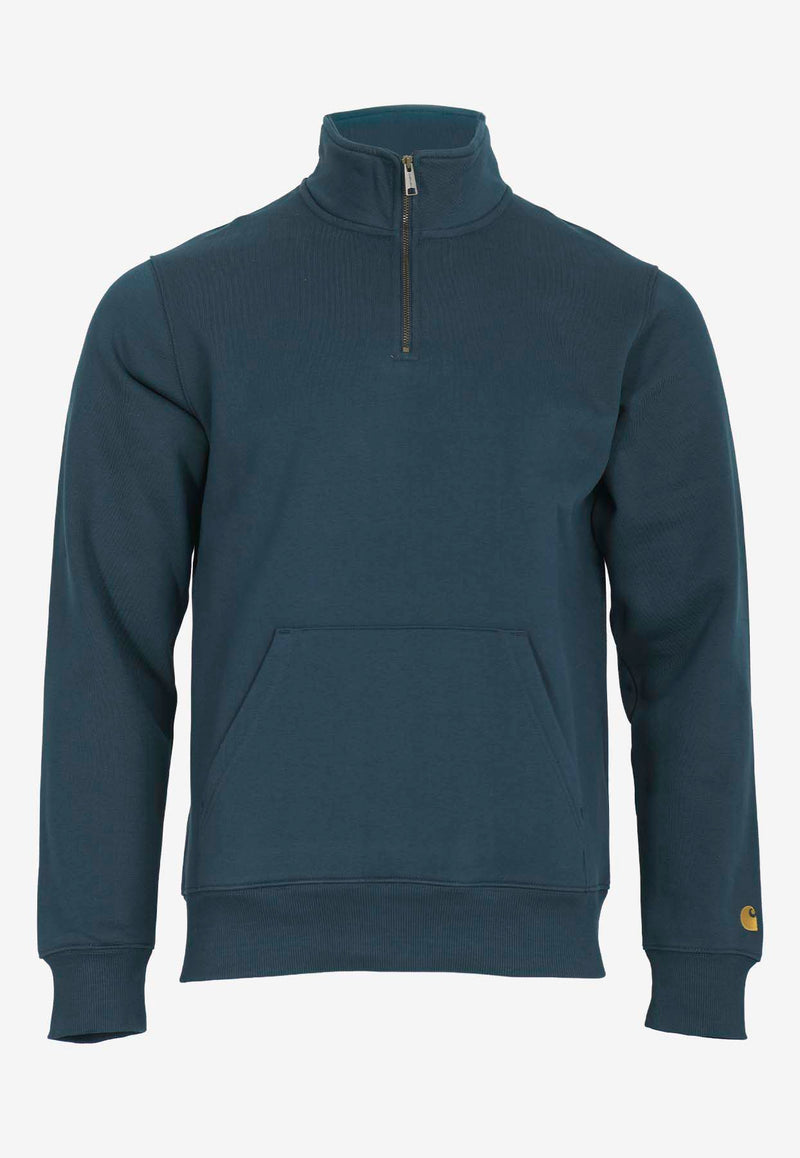 Carhartt Wip Chase Half-Zip Neck Sweatshirt Blue I033665BLUE