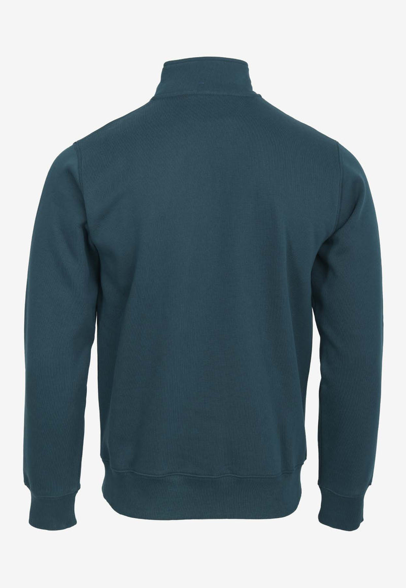 Carhartt Wip Chase Half-Zip Neck Sweatshirt Blue I033665BLUE