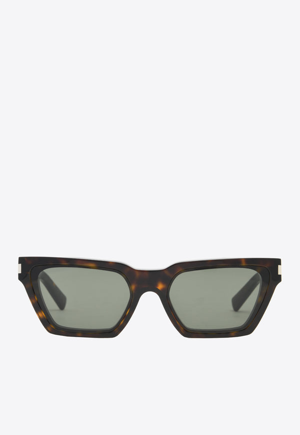 Saint Laurent Square Cat-Eye Calista Sunglasses SL633 CALISTA-002 57BROWN