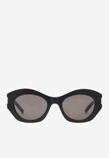 Saint Laurent Acetate Cat-Eye Sunglasses SL639-001 52BLACK