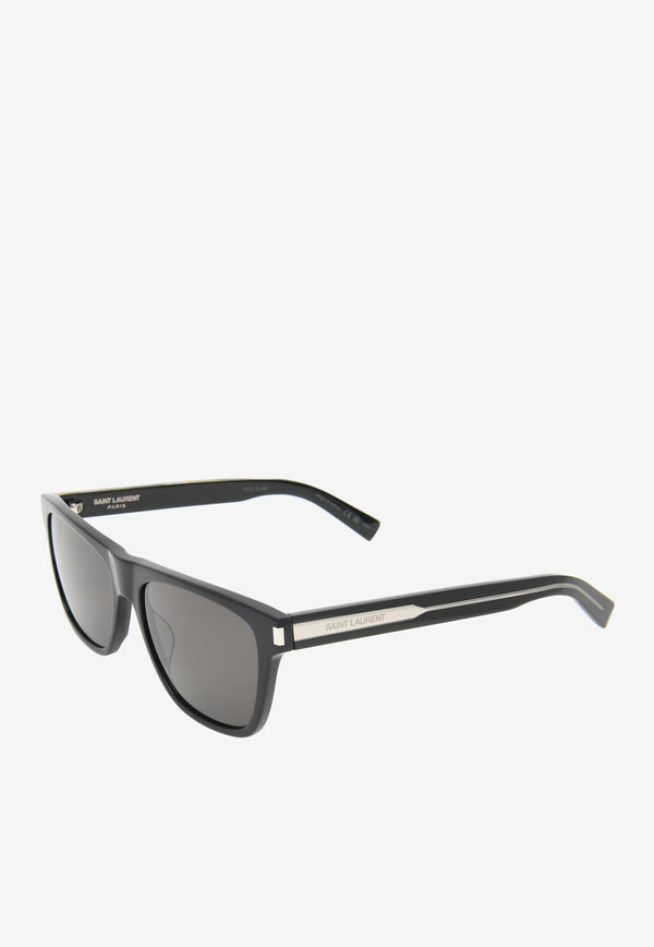 Saint Laurent Square Acetate Sunglasses SL619-001 56BLACK