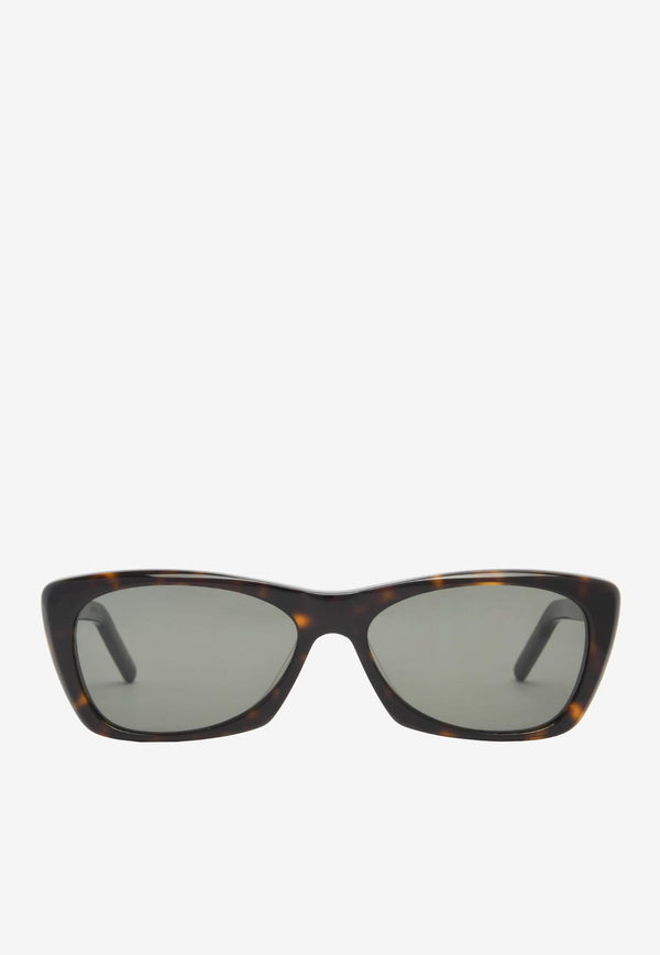 Saint Laurent Rectangular Acetate Sunglasses SL613-002BROWN MULTI