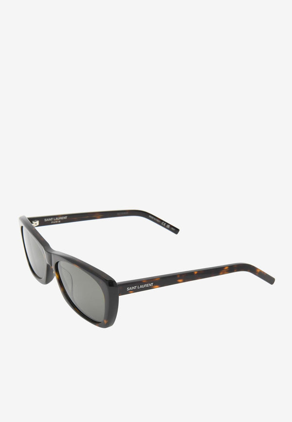 Saint Laurent Rectangular Acetate Sunglasses SL613-002BROWN MULTI