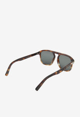 Dior Homme DiorBlackSuit S4I Aviator Sunglasses DM40033I5553NBROWN MULTI