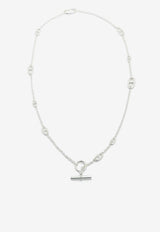 Hermès Farandole Long Necklace 80 in Silver