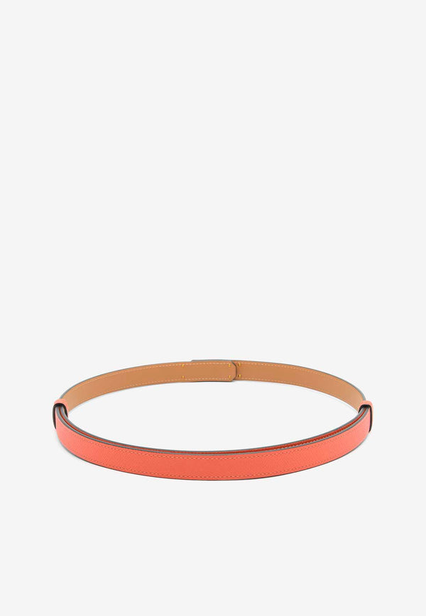 Hermès Kelly 18 Belt in Orange Field Epsom Leather with Rose Gold Buckle