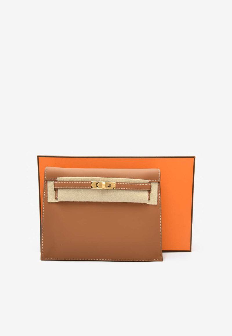 Hermès Kelly Danse in Gold Swift Leather with Gold Hardware