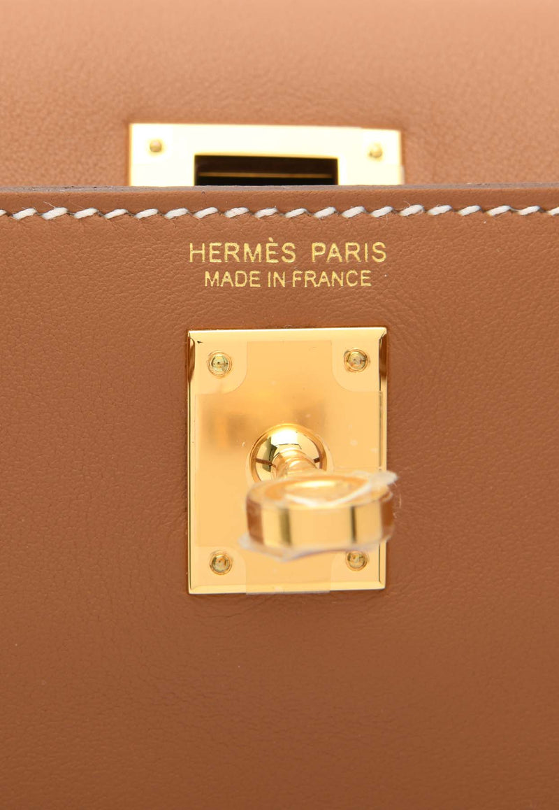 Hermès Kelly Danse in Gold Swift Leather with Gold Hardware