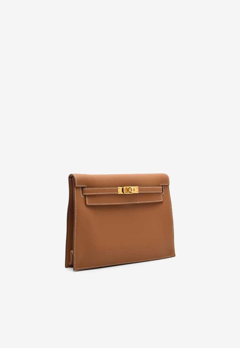 Hermès Kelly Danse in Gold Swift Leather with Gold Hardware