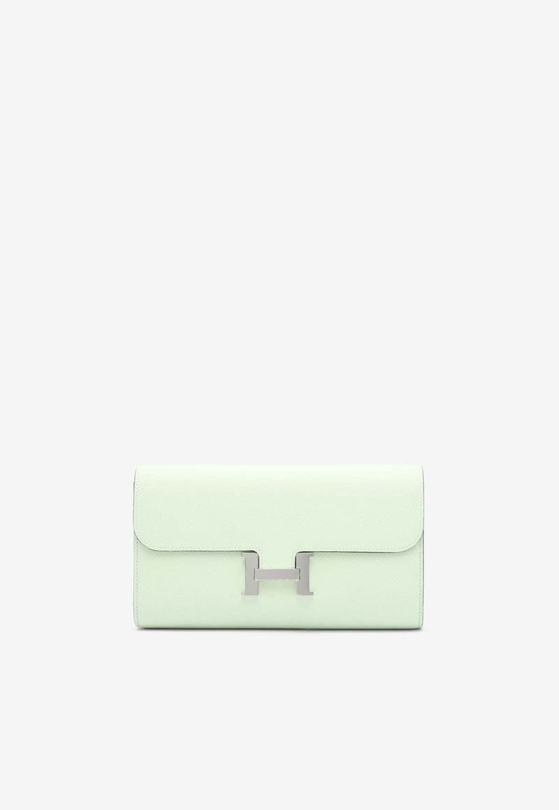 Hermès Constance To Go Wallet in Vert Fizz Epsom with Palladium Hardware