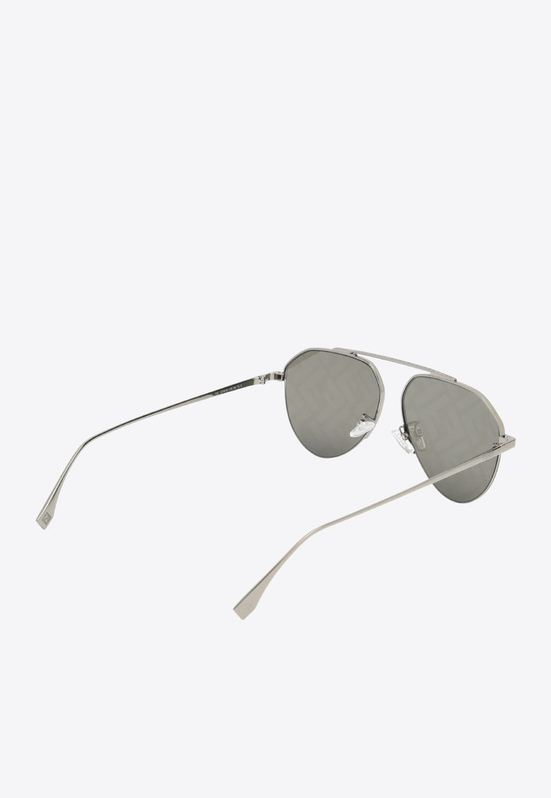 Fendi Pilot Metal Sunglasses FE40061U5712CBLACK