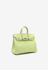 Hermès Birkin 25 in Jaune Bourgeon Matte Alligator with Palladium Hardware