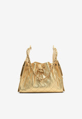 Small Chanel 25 Metallic Leather Shoulder Bag