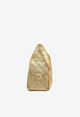 Small Chanel 25 Metallic Leather Shoulder Bag