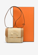 Constance III 18 Mirror Shoulder Bag in Biscuit Epsom Leather with Gold Hardware
