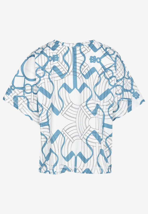 Hermès Mors a Jouets Detoure Tatoo Print T-shirt