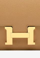 Constance III 18 Mirror Shoulder Bag in Biscuit Epsom Leather