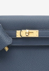 Hermès Kelly 25 Retourne in Bleu Navy Togo Leather with Gold Hardware