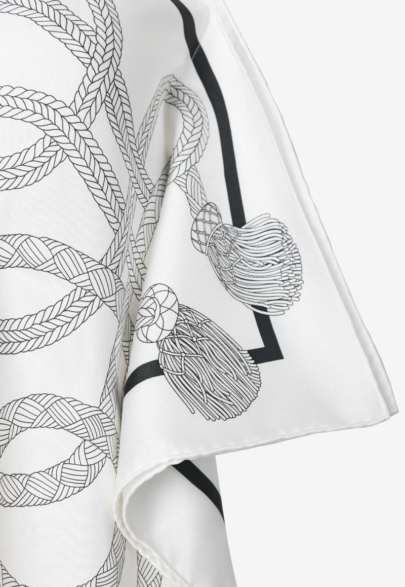 "Palefroi Remix" Draped Silk Blouse