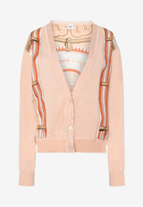 "Coloriages de Jour" Short Twillaine Cardigan