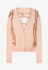 "Coloriages de Jour" Short Twillaine Cardigan