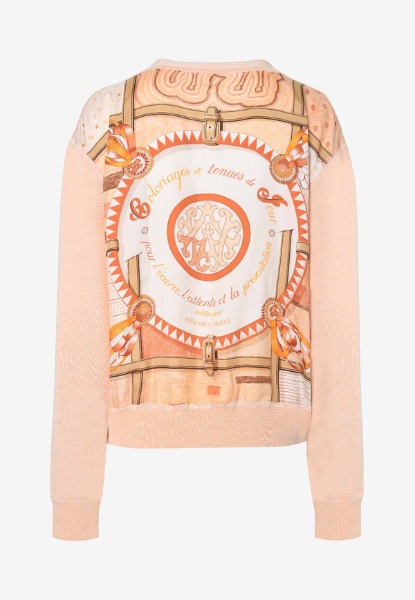 "Coloriages de Jour" Short Twillaine Cardigan