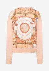 "Coloriages de Jour" Short Twillaine Cardigan