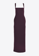 Solace London The Joni Sleeveless Maxi Dress OS31079MAROON