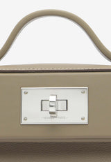 Hermès 24/24 21 Verso in Etoupe and Ebene Evercolor with Palladium Hardware