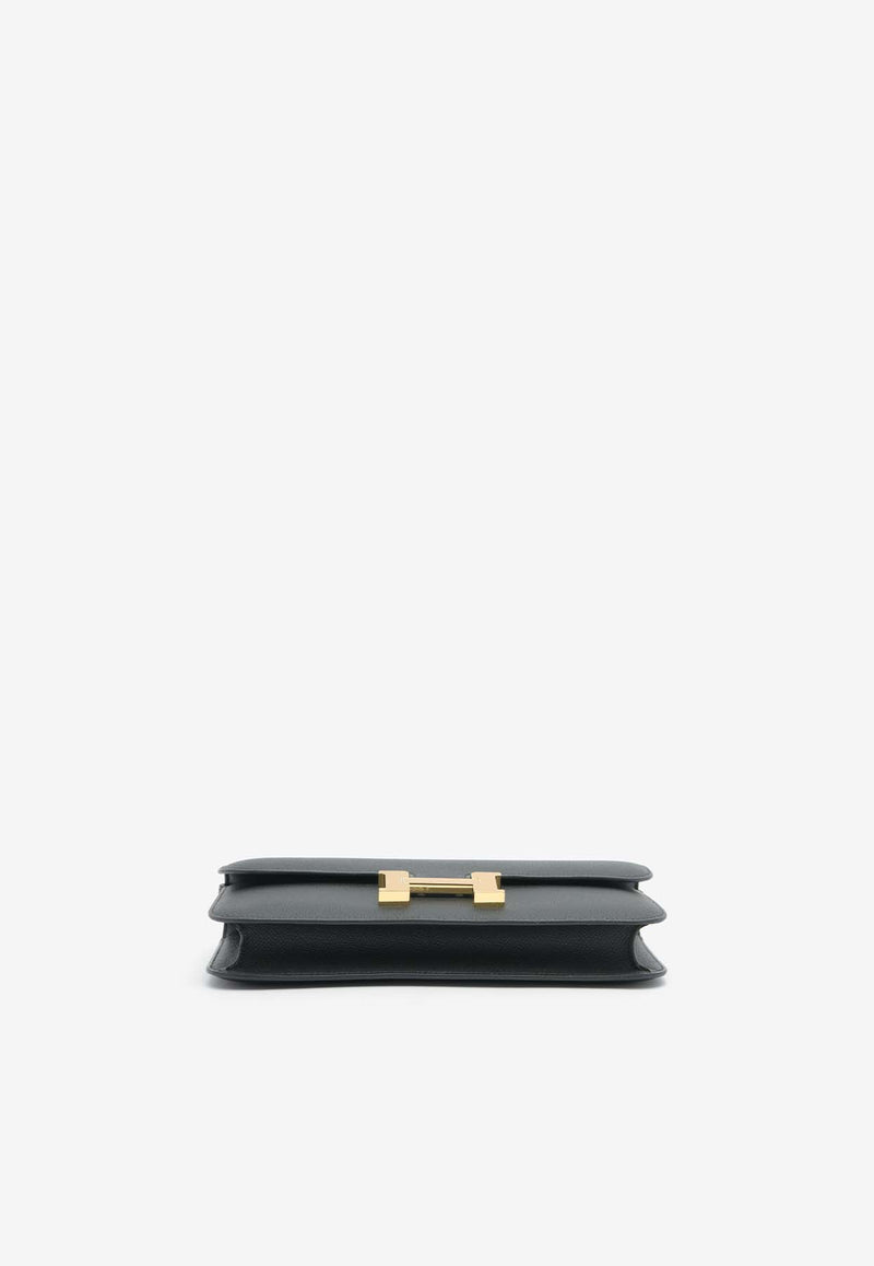 Hermès Constance Elan in Black Epsom Leather with Gold Hardware