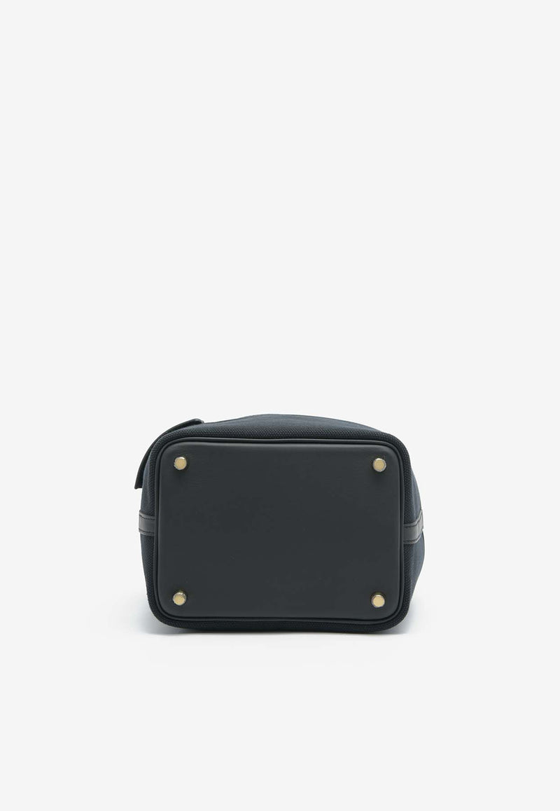 Hermès Picotin Cargo 18 in Black Goeland Canvas and Swift with Gold Hardware