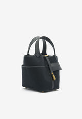 Hermès Picotin Cargo 18 in Black Goeland Canvas and Swift with Gold Hardware