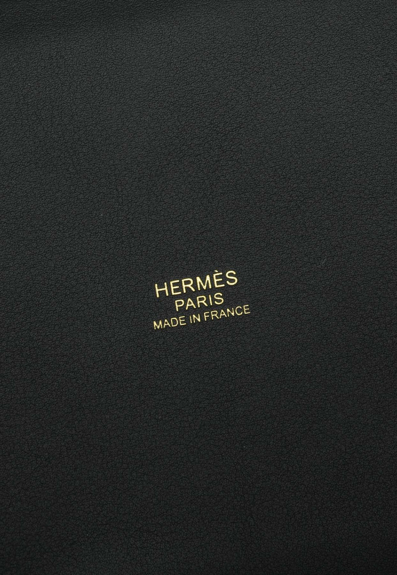 Hermès Picotin Cargo 18 in Black Goeland Canvas and Swift with Gold Hardware