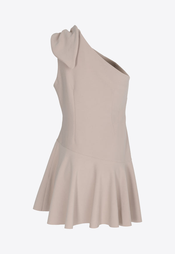 Elliatt Ornamental One-Shoulder Mini Dress E2092305BEIGE
