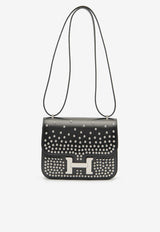 Constance 18 Mirror Cloute in Black Box Leather with Palladium Hardware