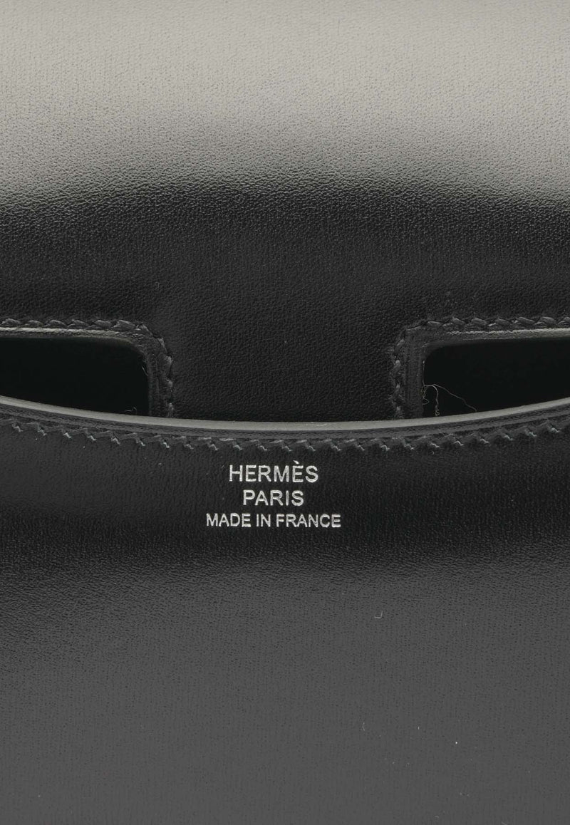 Hermès Constance 18 in Black Box Leather with Aventurine Palladium Hardware