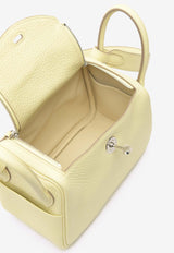 Hermès Mini Lindy 20 II in Jaune Milton Clemence with Palladium Hardware