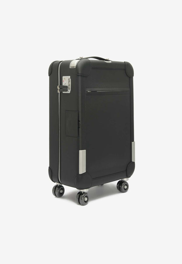 Hermès Rolling Mobility Suitcase Cabine 55 in Black Regate