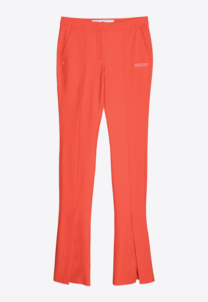 Off-White Tailored Flared Pants OWCA136S23FAB001-2901 Red