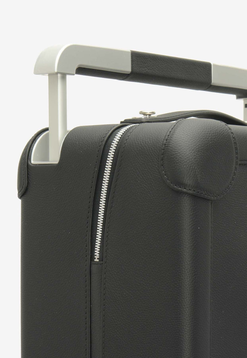 Hermès Rolling Mobility Suitcase Cabine 55 in Black Regate