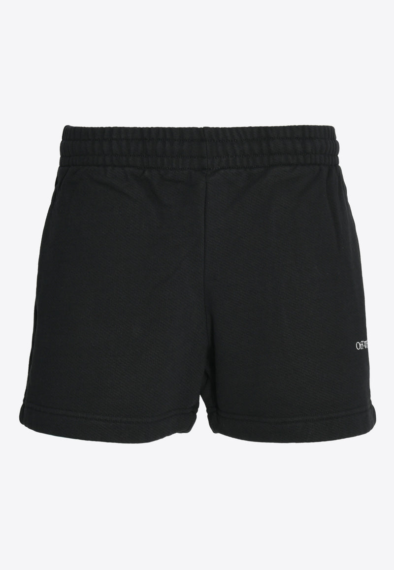 Off-White Logo Sweat Shorts OMCI015S23FLE005-1001 Black