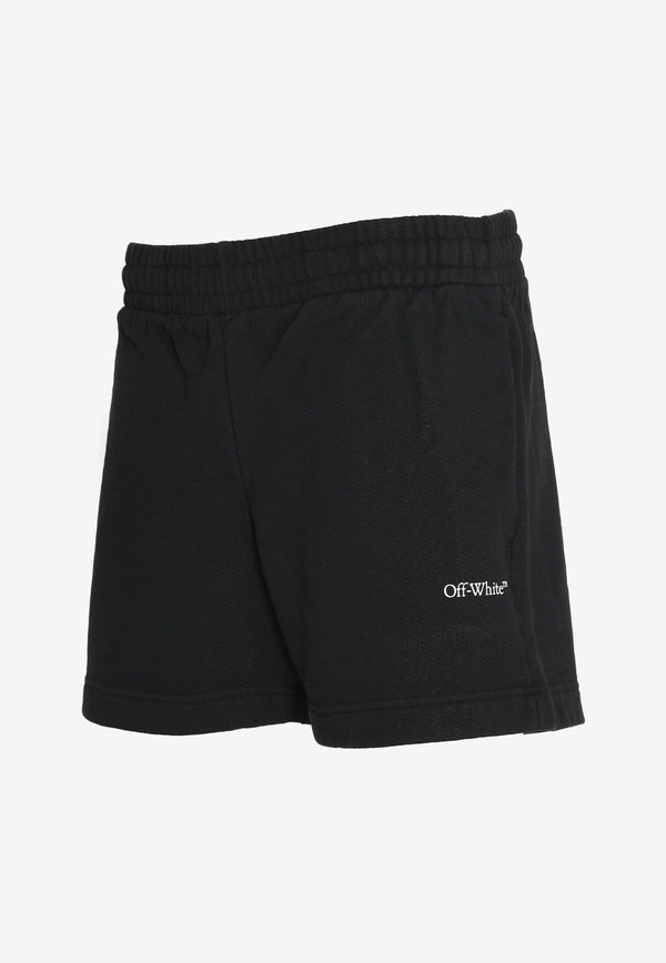 Off-White Logo Sweat Shorts OMCI015S23FLE005-1001 Black