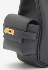 Hermès Kelly Jump Backpack in Caban Swift Leather with Gold Hardware