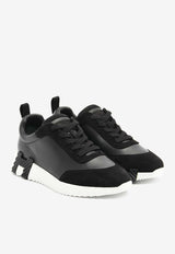 Hermès Bouncing Low-Top Sneakers in Calfskin and Suede