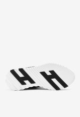 Hermès Bouncing Low-Top Sneakers in Calfskin and Suede