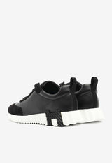 Hermès Bouncing Low-Top Sneakers in Calfskin and Suede