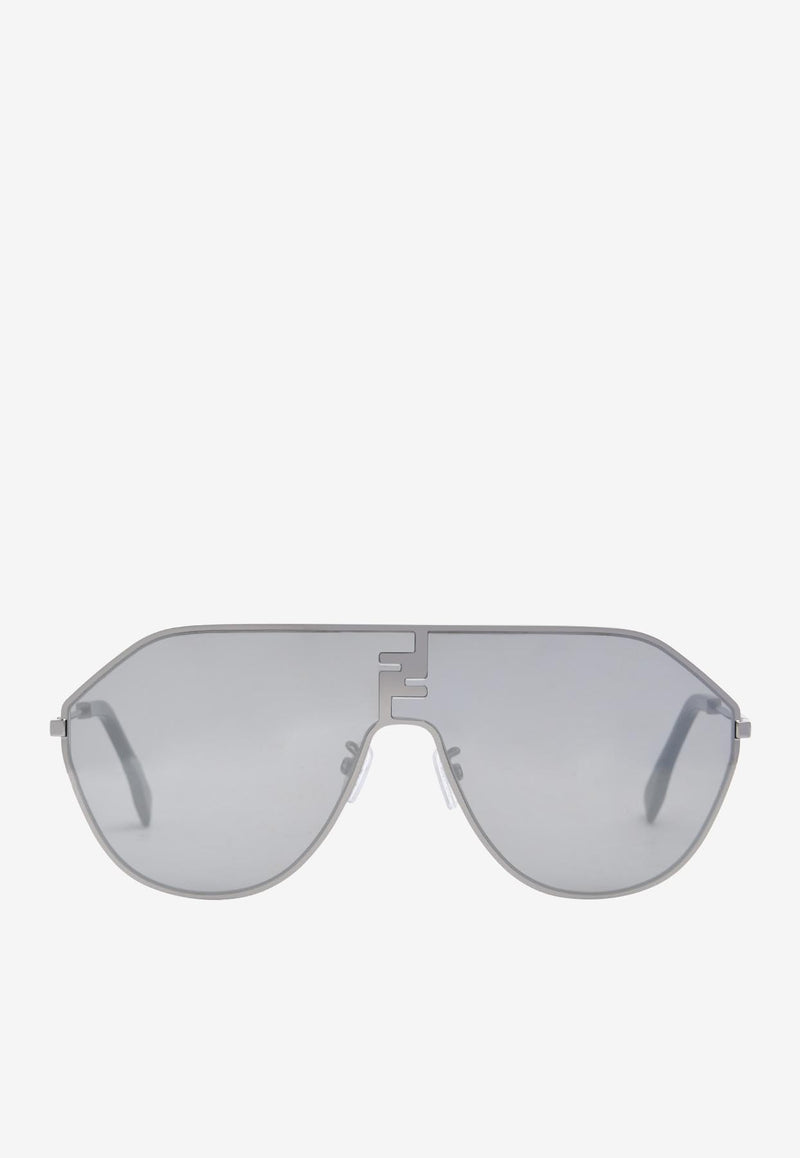 Fendi FF Match Mask-Shaped Sunglasses FE40080U6512CGREY